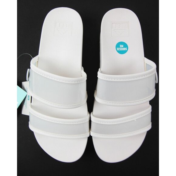 REEF WOMEN'S CUSHION VISTA HI-ENERGY Sandals Size 8 White - Picture 2 of 5